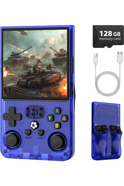 Generic جهاز ألعاب محمول كلاسيكي R36MAX، شاشة IPS مقاس 4.0 بوصة