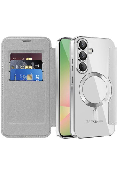 Techsuit Θήκη για Samsung Galaxy A56 5G - Θήκη SmartMag Book - Γκρι