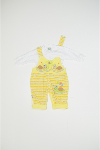 Baby Slon Kids Clup Kışlık kadife ikili palmiye nakışlı çıtçıt kapamalı bisik...