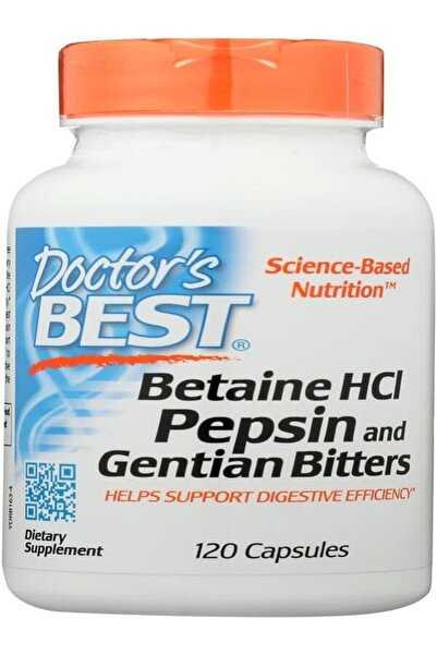 Doctor's Best دكتورز بيست، بيتايين هيدروكلوريد، بيبسين، ومرّ الجنطيانا، 120 ك...