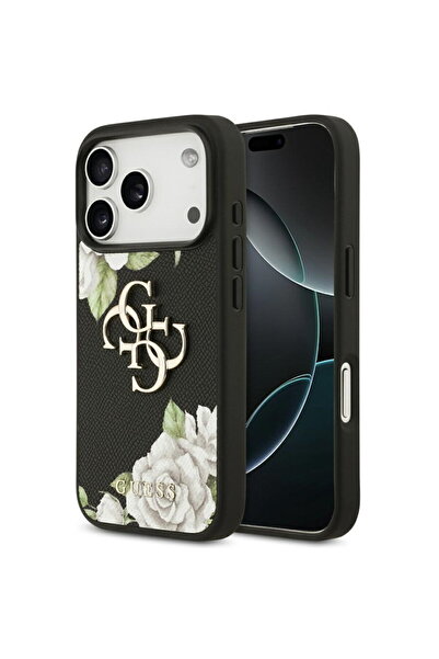 Guess Husa pentru iPhone 17 Pro Max - Hardcase 4G Grained Roses Big Logo (GUH...