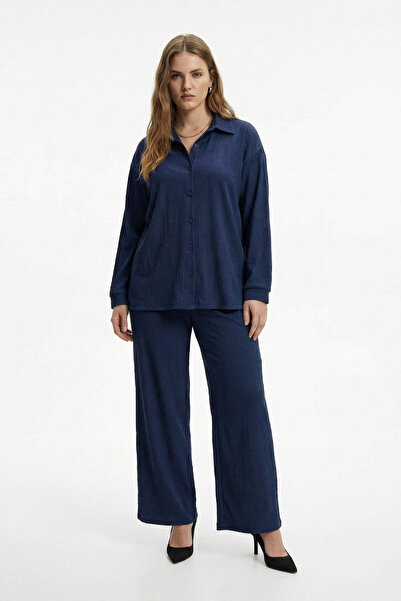 Mivoon Wrap-Around Fabric Shirt Collar Buttoned Bottom Top Suit Suitable for ...