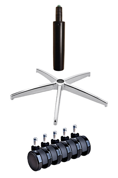 HUNT MOBİLYA İthal Tekerlekli ve Amortisörlü Makam Koltuğu Ayağı - Oyuncu Kol...