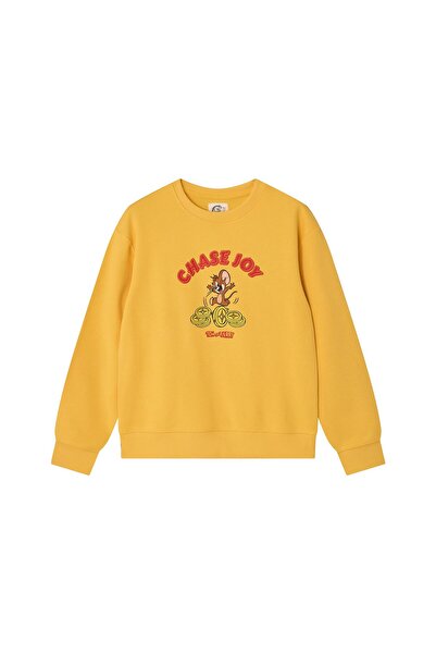 Giordano سويت شيرت نسائي برقبة دائرية بتصميم توم وجيري