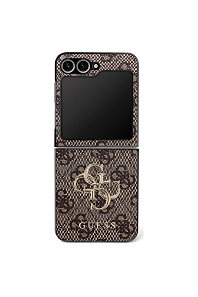 Guess Husă pentru Samsung Galaxy Z Flip7 - Piele 4G Logo Metalic (GUHCZF74GMG...