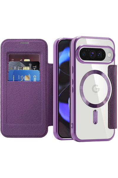 Techsuit Husa pentru Google Pixel 10 / 10 Pro - SmartMag Book Case - Purple