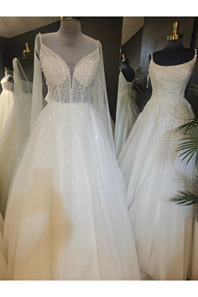 BY SD MY DREAM Yogun simli taşli gelinlik