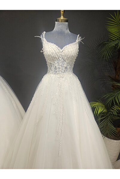 BY SD MY DREAM Inci detayli soft gelinlik