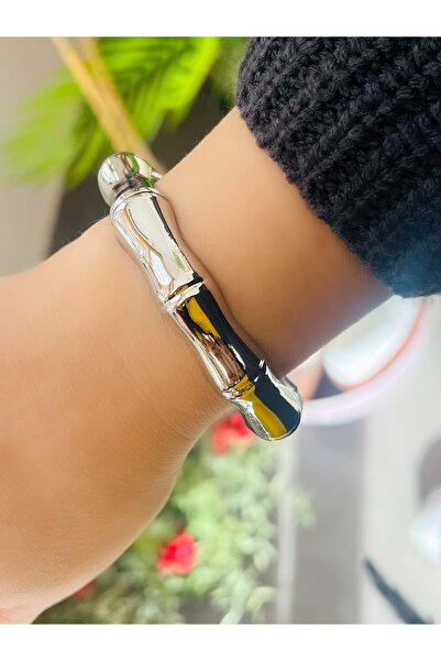 ACAR TAKI Vintage Bone Model Clamp-Silver Color Acr8484