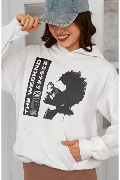 SEVBANO The Weeknd Rapper Printed Unisex Oversize Singer Hoodie