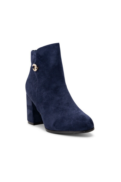 Sofia Store Women's ankle boots with heel and gold suede accessory Olga