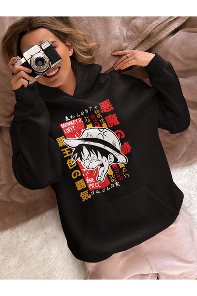 SEVBANO Σχεδιασμός One Piece με στάμπα Unisex Oversize με κουκούλα με χαρακτή...