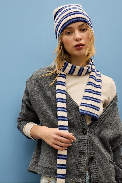 Stradivarius Çizgili atkı