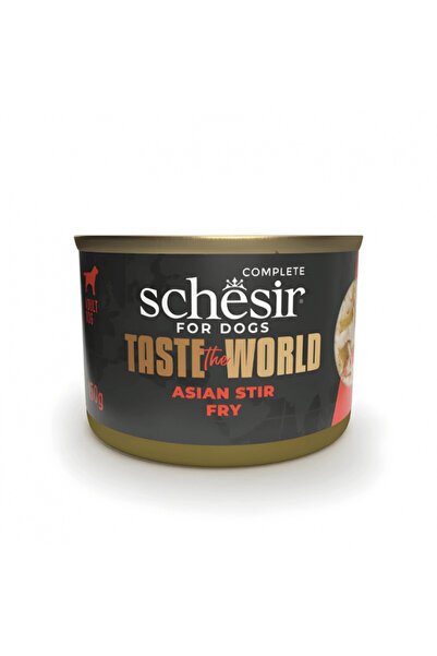 Schesir طعام الكلاب الكامل من تيست ذا وورلد - بنكهة آسيوية مقلية، 150 غرام