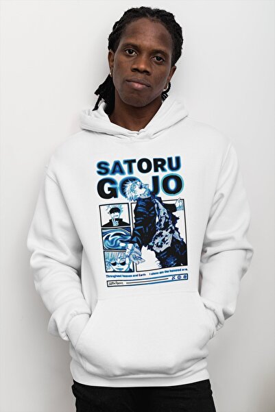 SEVBANO ساتورو جوجو جوجوتسو كايسن مطبوع هوديي أنيمي للجنسين قصة فضفاضة