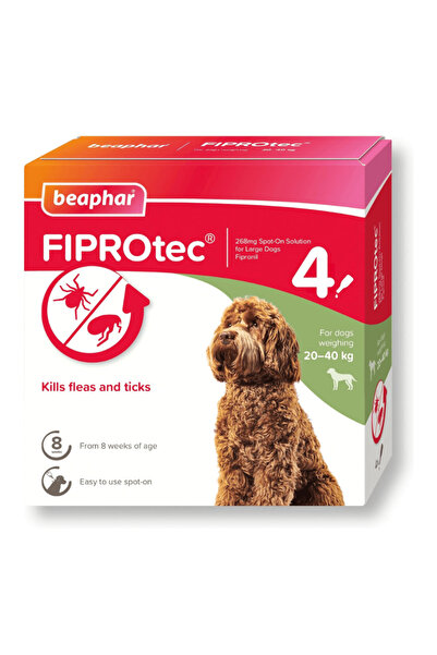 Beaphar Fiprotec for Large Dog - 4 Pipettes