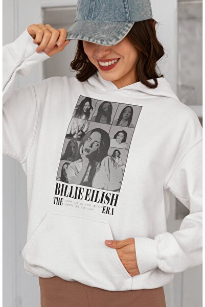 SEVBANO Billie Eilish Σχέδιο με στάμπα Unisex Oversize Singer Hoodie