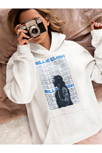 SEVBANO Billie Eilish Printed Unisex Oversize Singer Hoodie