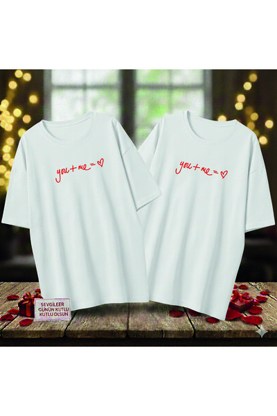 Advantage You + Me = Heart Printed Lover Combination (the Product Is 1 Piece)...