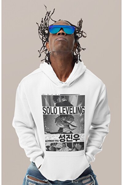 SEVBANO هودي سولو ليفلينج أرايز مطبوع للجنسين قصة فضفاضة بشخصيات أنمي