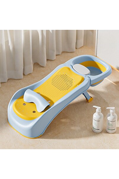 DEKOHOP Bebek Banyo Yatağı ve Oturak Yeni Doğan Uyumlu Katlanır Küvet Aparatı...