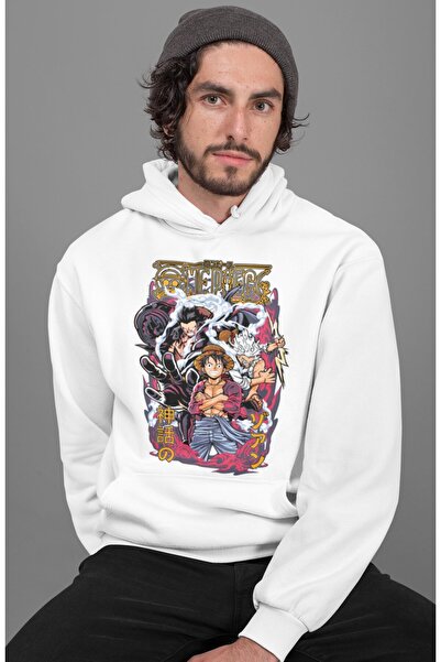 SEVBANO هودي شخصيات ون بيس مونكي دي لوفي مطبوع للجنسين قصة فضفاضة أنيمي