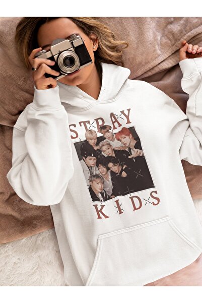SEVBANO Stray Kids Τυπωμένο Unisex Oversize Φούτερ με κουκούλα για μουσικό συ...