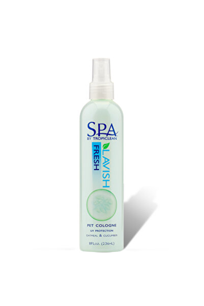 Tropiclean – كولونيا سبا فريش للحيوانات الأليفة، 8 أونصة، بخاخ مزيل للروائح ي...