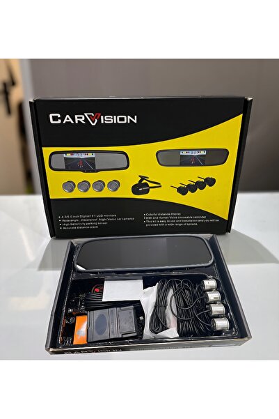 Carvision 4.3inchCar DVR Mirror Monitor Touch Screen with Black Parking Senso...