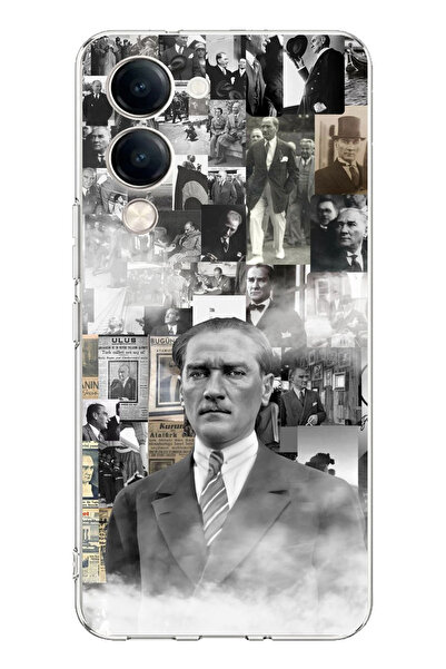 TechTree حافظة سيليكون متوافقة مع هاتف Vivo Y04 من Mustafa Kemal Atatürk Coll...