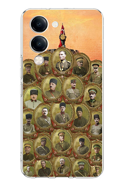 TechTree Vivo Y04 Compatible Ataturk and Liberation War Commanders Printed Si...