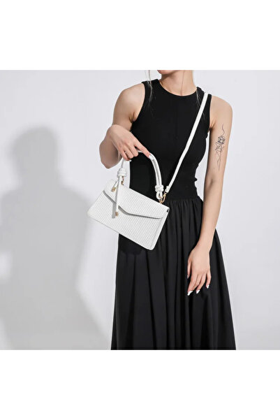 PrasadCo Elegant Woven Mini Top-Handle Crossbody Bag for Women – Shoulder Pur...