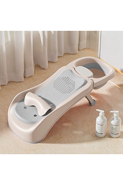 DEKOHOP Bebek Banyo Yatağı ve Oturak Yeni Doğan Uyumlu Katlanır Küvet Aparatı...