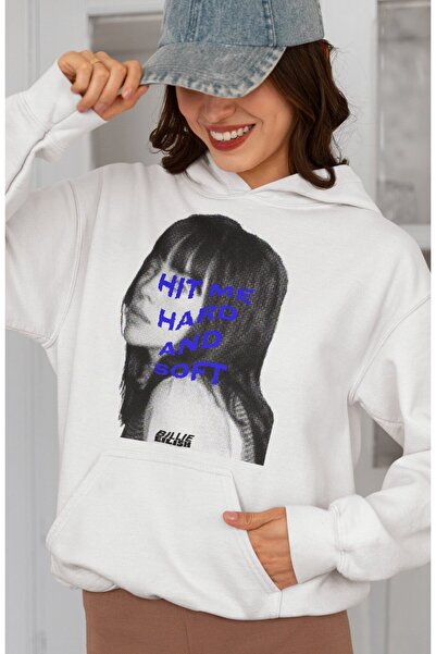 SEVBANO Hit Me Hard And Soft Billie Eilish Τυπωμένο Unisex Oversize Hoodie τρ...