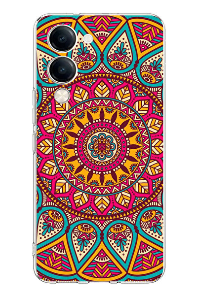 TechTree Vivo Y04 Compatible Mandala Printed Silicone Case