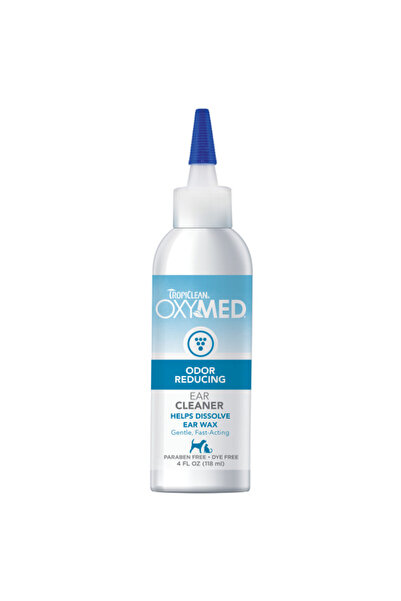 Tropiclean منظف الأذن أوكسي ميد للحيوانات الأليفة، 4 أونصة، مزيل لطيف للشمع و...