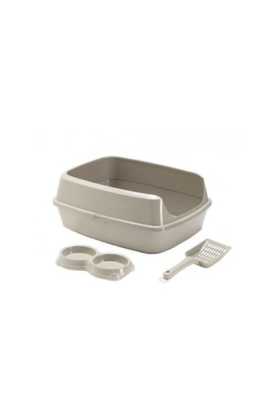 Moderna مجموعة كيت كات للمبتدئين - كبيرة - رمادي