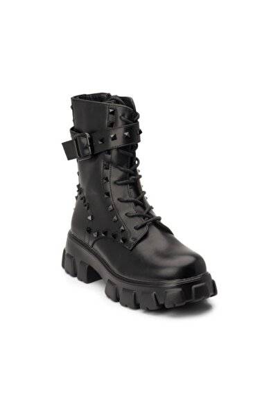 Sofia Store Women's boots with studs made of eco-leather Eunice
