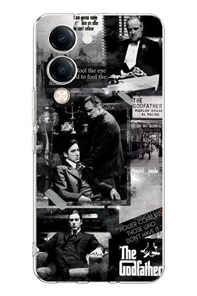 TechTree حافظة سيليكون متوافقة مع هاتف Vivo Y04 بتصميم The GodFather Baba Mov...