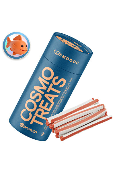 Cosmo مكافآت للكلاب، مكافآت بنكهة شطيرة السلمون، 150 غرام، بروتين إي، مضاد لل...