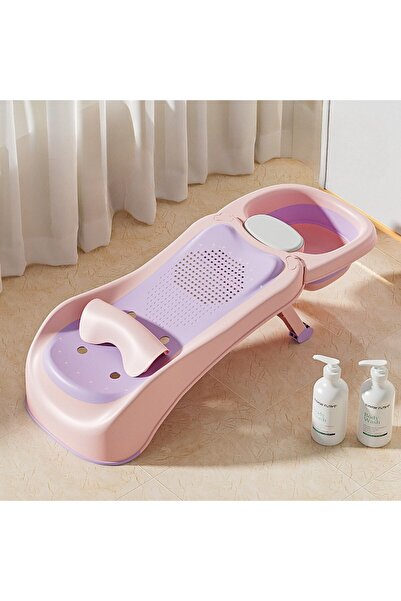 DEKOHOP Bebek Banyo Yatağı ve Oturak Yeni Doğan Uyumlu Katlanır Küvet Aparatı...