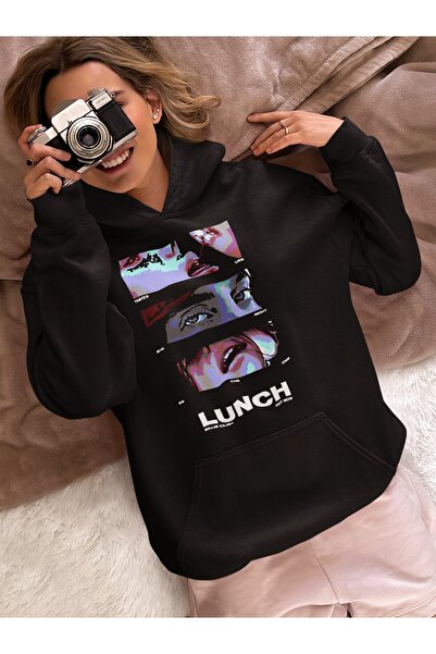 SEVBANO هودي مصمم من بيلي إيليش لانش مطبوع للجنسين قصة فضفاضة للمغني