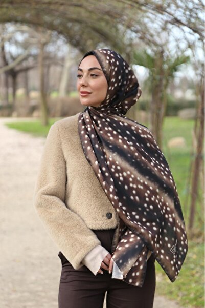 BERKES - Kahverengi Benekli Şal