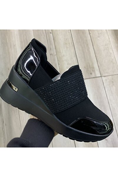 Sofia Store Pantofi dama casual din piele ecologica cu bareta de pietre Tomasa