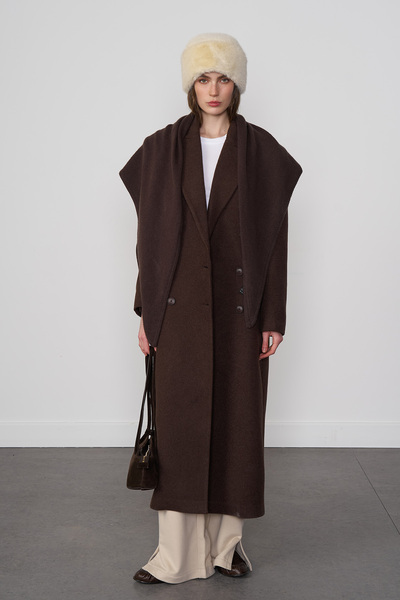 Beyyoglu Yün Karışımlı Kaşe Kaban