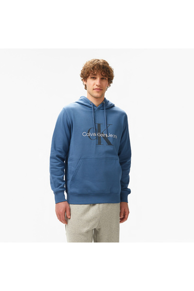 Calvin Klein Jeans Erkek Mavi Sweatshirt