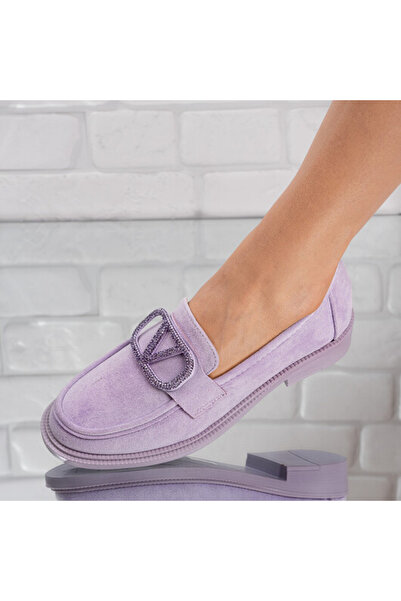 Sofia Store Pantofi dama casual din piele intoarsa Mov Erika