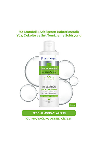Pharmaceris Sebo-Almond-Claris | %3 Mandelik Asit İçeren Yüz, Dekolte ve Sırt...