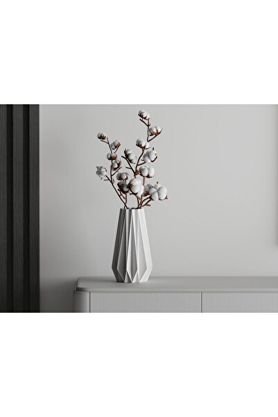 Sani decorative vase, Tampa 130 x 130 x 200 mm, Matt White