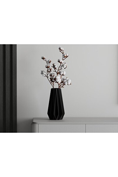 Sani decorative vase, Tampa 130 x 130 x 200 mm, Matt Black